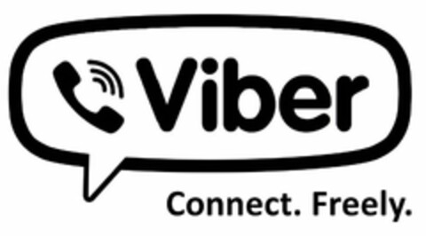 VIBER CONNECT. FREELY. Logo (USPTO, 30.08.2012)