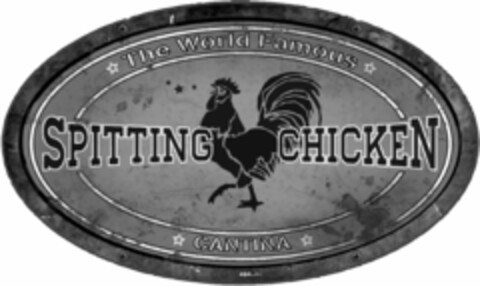 THE WORLD FAMOUS SPITTING CHICKEN CANTINA Logo (USPTO, 24.04.2013)