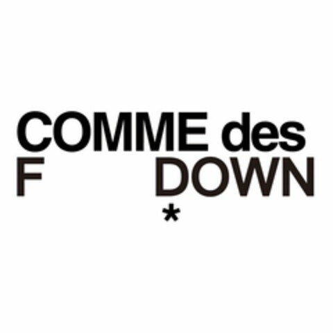 COMME DES F DOWN Logo (USPTO, 08/11/2014)