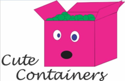 CUTE CONTAINERS Logo (USPTO, 21.10.2014)