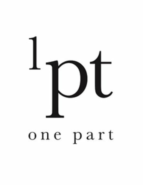 1PT ONE PART Logo (USPTO, 09/01/2017)