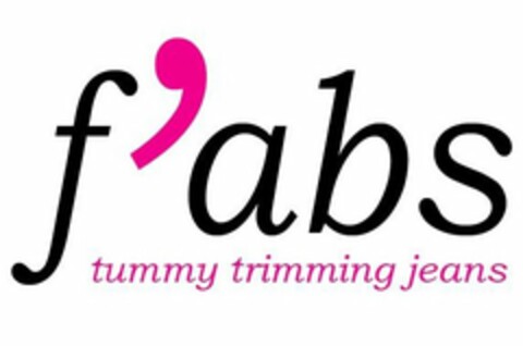 F'ABS TUMMY TRIMMING JEANS Logo (USPTO, 10/13/2017)