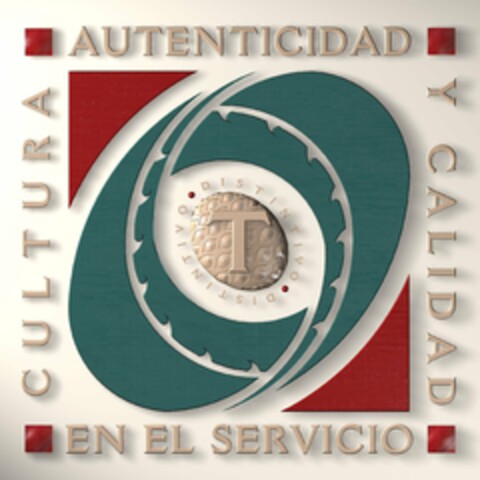 DISTINTIVO T AUTENTICIDAD Y CALIDAD ENEL SERVICIO CULTURA Logo (USPTO, 10/22/2019)