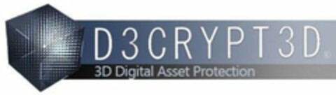 D3CRYPT3D 3D Digital Asset Protection Logo (WIPO, 02/13/2017)