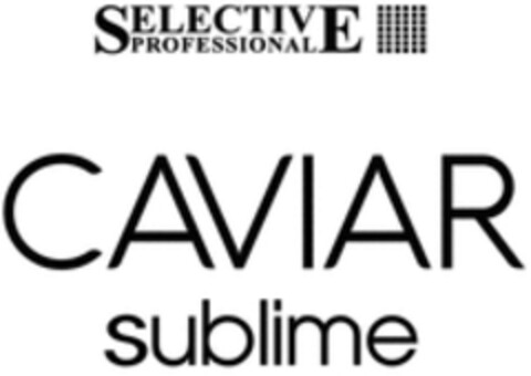 SELECTIVE PROFESSIONAL CAVIAR sublime Logo (WIPO, 11/14/2019)