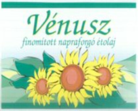 Vénusz finomított napraforgó étolaj Logo (WIPO, 06.05.2005)