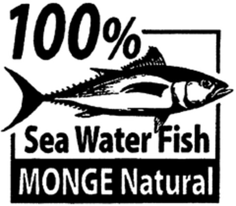100% Sea Water Fish MONGE Natural Logo (WIPO, 08.03.2010)