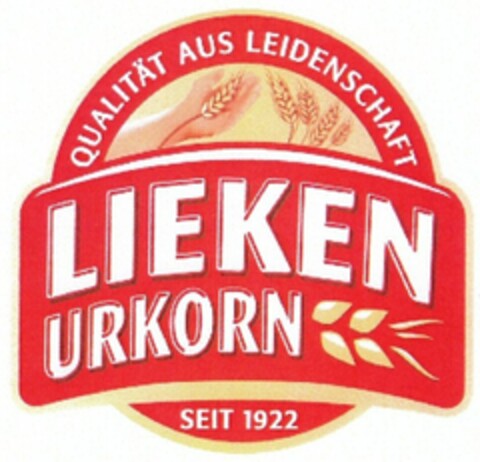 Qualität aus Leidenschaft LIEKEN URKORN seit 1922 Logo (WIPO, 23.11.2017)