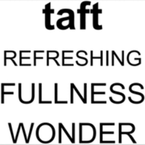 taft REFRESHING FULLNESS WONDER Logo (WIPO, 30.03.2022)