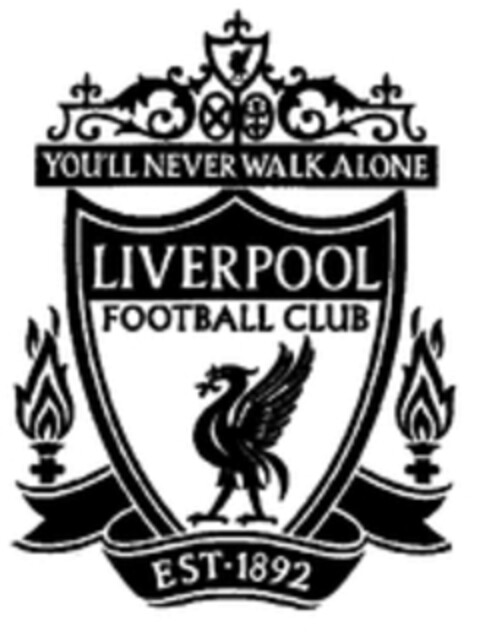 YOU'LL NEVER WALK ALONE LIVERPOOL FOOTBALL CLUB EST.1892 Logo (WIPO, 06.08.2014)