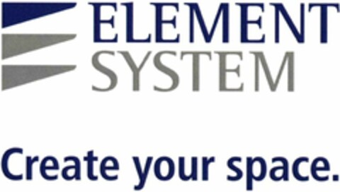 ELEMENT SYSTEM Create your space. Logo (WIPO, 19.11.2015)