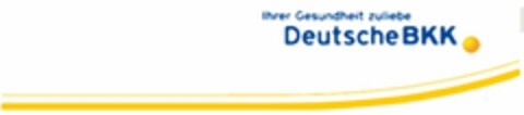 Ihrer Gesundheit zuliebe Deutsche BKK Logo (WIPO, 14.10.2010)