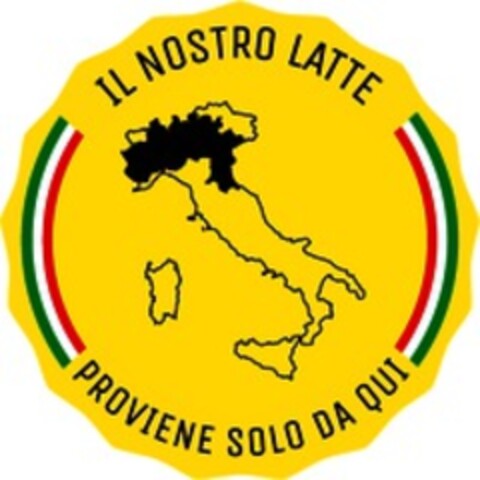 IL NOSTRO LATTE PROVIENE SOLO DA QUI Logo (WIPO, 01/27/2017)