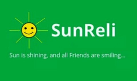 SunReli Sun is shining, and all Friends are smiling... Logo (WIPO, 10.05.2016)