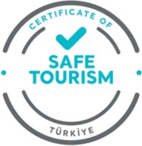 SAFE TOURISM CERTIFICATE OF TÜRKİYE Logo (WIPO, 22.09.2022)