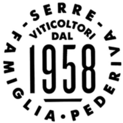 SERRE - FAMIGLIA PEDERIVA - VITICOLTORI DAL 1958 Logo (WIPO, 03/12/2020)