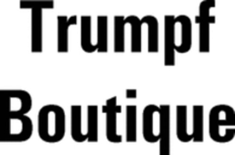Trumpf Boutique Logo (WIPO, 05.05.1987)