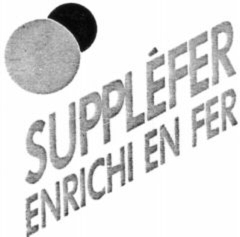 SUPPLÉFER ENRICHI EN FER Logo (WIPO, 09.05.1988)