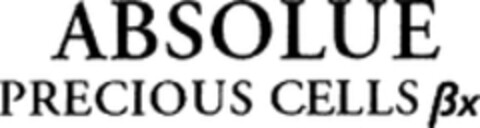 ABSOLUE PRECIOUS CELLS ßx Logo (WIPO, 30.12.2008)