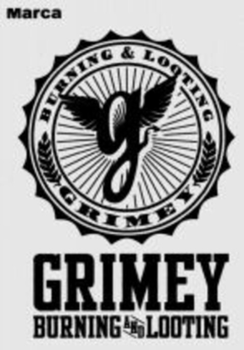 GRIMEY BURNING AND LOOTING Logo (WIPO, 06/21/2011)