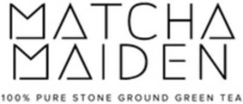 MATCHA MAIDEN 100% PURE STONE GROUND GREEN TEA Logo (WIPO, 15.07.2015)