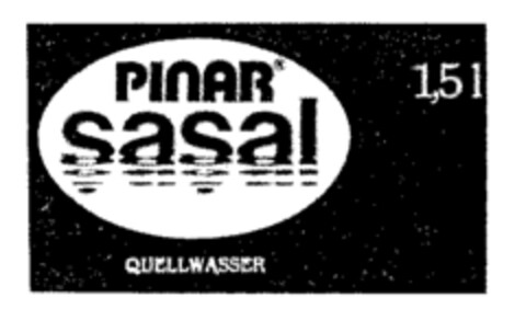 PINAR sasal QUELLWASSER Logo (WIPO, 01/17/1991)