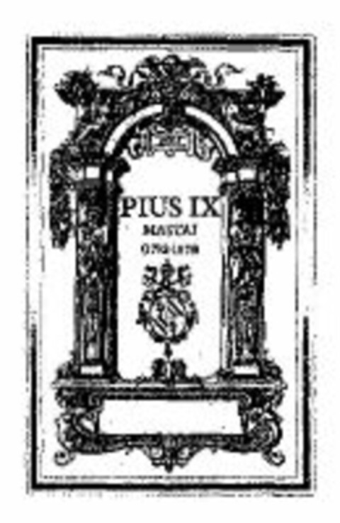 PIUS IX MASTAI (1792-1878) Logo (WIPO, 07/27/2005)