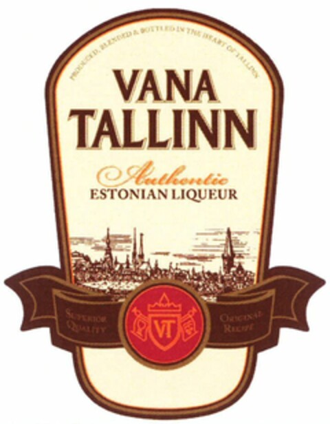 VANA TALLINN Authentic ESTONIAN LIQUEUR Logo (WIPO, 22.12.2010)