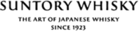 SUNTORY WHISKY THE ART OF JAPANESE WHISKY SINCE 1923 Logo (WIPO, 12/17/2015)