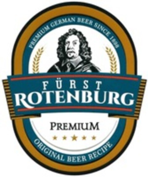 FÜRST ROTENBURG ORIGINAL BEER RECIPE PREMIUM GERMAN BEER SINCE 1898 Logo (WIPO, 02/04/2021)