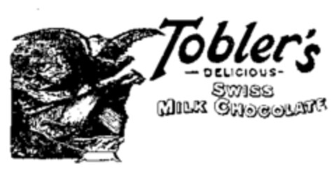 Tobler's DELICIOUS SWISS MILK CHOCOLATE Logo (WIPO, 11.01.1956)