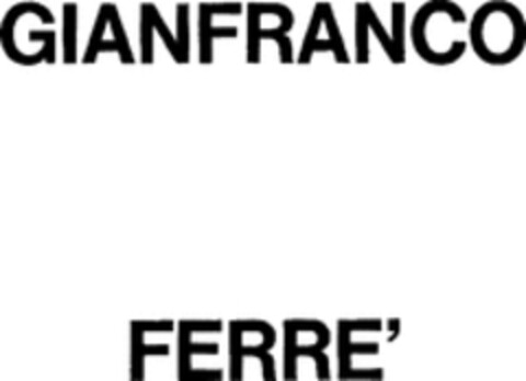 GIANFRANCO FERRÈ Logo (WIPO, 11/25/1978)