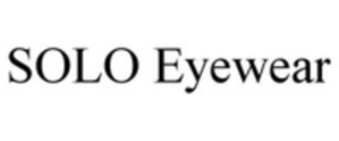 SOLO Eyewear Logo (WIPO, 03/24/2015)