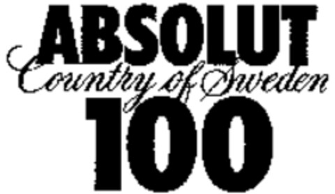 ABSOLUT 100 Country of Sweden Logo (WIPO, 28.09.2006)