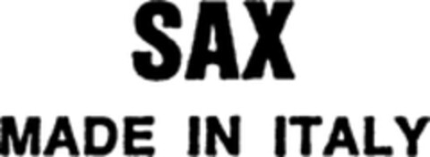 SAX MADE IN ITALY Logo (WIPO, 15.12.1997)