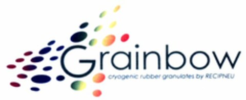 Grainbow cryogenic rubber granulates by RECIPNEU Logo (WIPO, 29.05.2007)