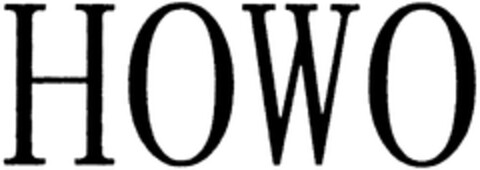 HOWO Logo (WIPO, 16.02.2009)