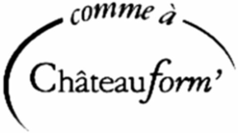comme à Châteauform' Logo (WIPO, 12.09.2014)