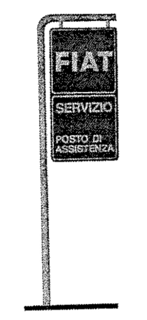 FIAT SERVIZIO POSTO DI ASSISTENZA Logo (WIPO, 09.05.1967)