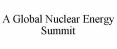 A Global Nuclear Energy Summit Logo (WIPO, 08/06/2009)