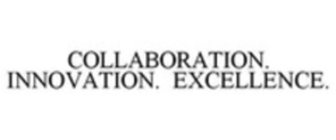 COLLABORATION. INNOVATION. EXCELLENCE. Logo (WIPO, 04/03/2014)