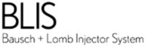 BLIS Bausch + Lomb Injector System Logo (WIPO, 04/21/2014)