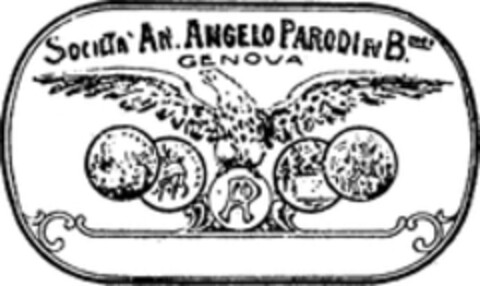 SOCIETÀ AN. ANGELO PARODI Logo (WIPO, 16.05.1958)