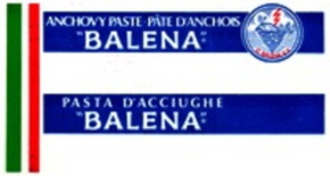 ANCHOVY PAST-PÂTE D'ANCHOIS PASTA D'ACCUIGHE BALENA Logo (WIPO, 20.04.1979)