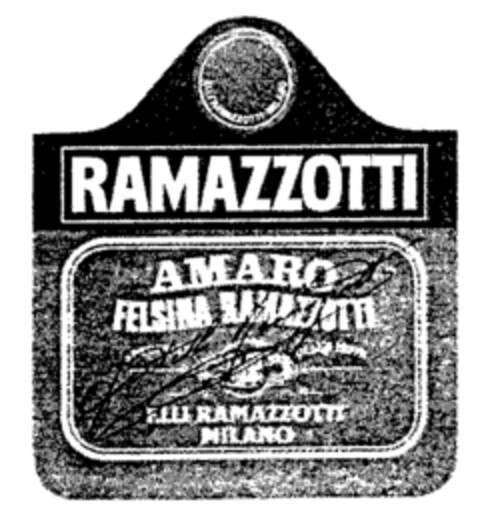 RAMAZZOTTI AMARO FELSINA RAMAZZOTTI Logo (WIPO, 11.10.1989)