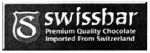 S swissbar Premium Quality Chocolate Imported From Switzerland Logo (WIPO, 16.10.1997)