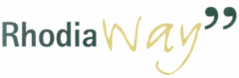 Rhodia Way" Logo (WIPO, 12/12/2008)