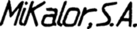 MiKalor, S.A. Logo (WIPO, 10/05/1977)