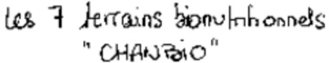 Les 7 terrains bionutritionnels "CHANBIO" Logo (WIPO, 05/21/2007)
