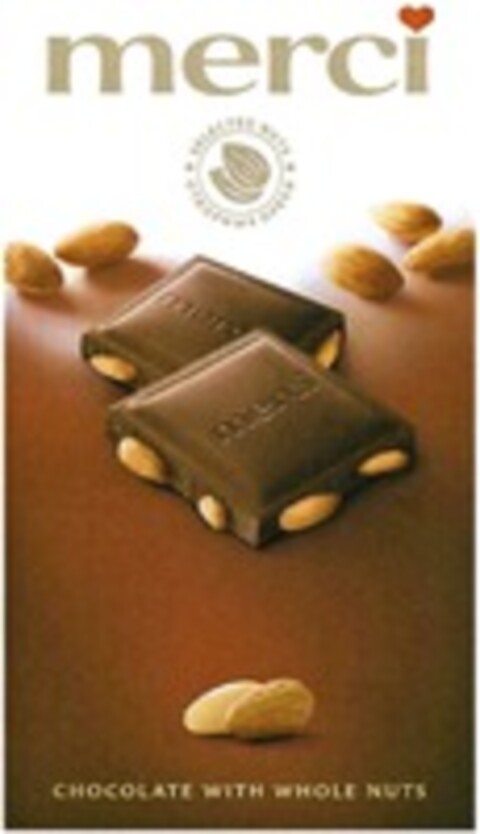 merci CHOCOLATE WITH WHOLE NUTS Logo (WIPO, 04/03/2020)